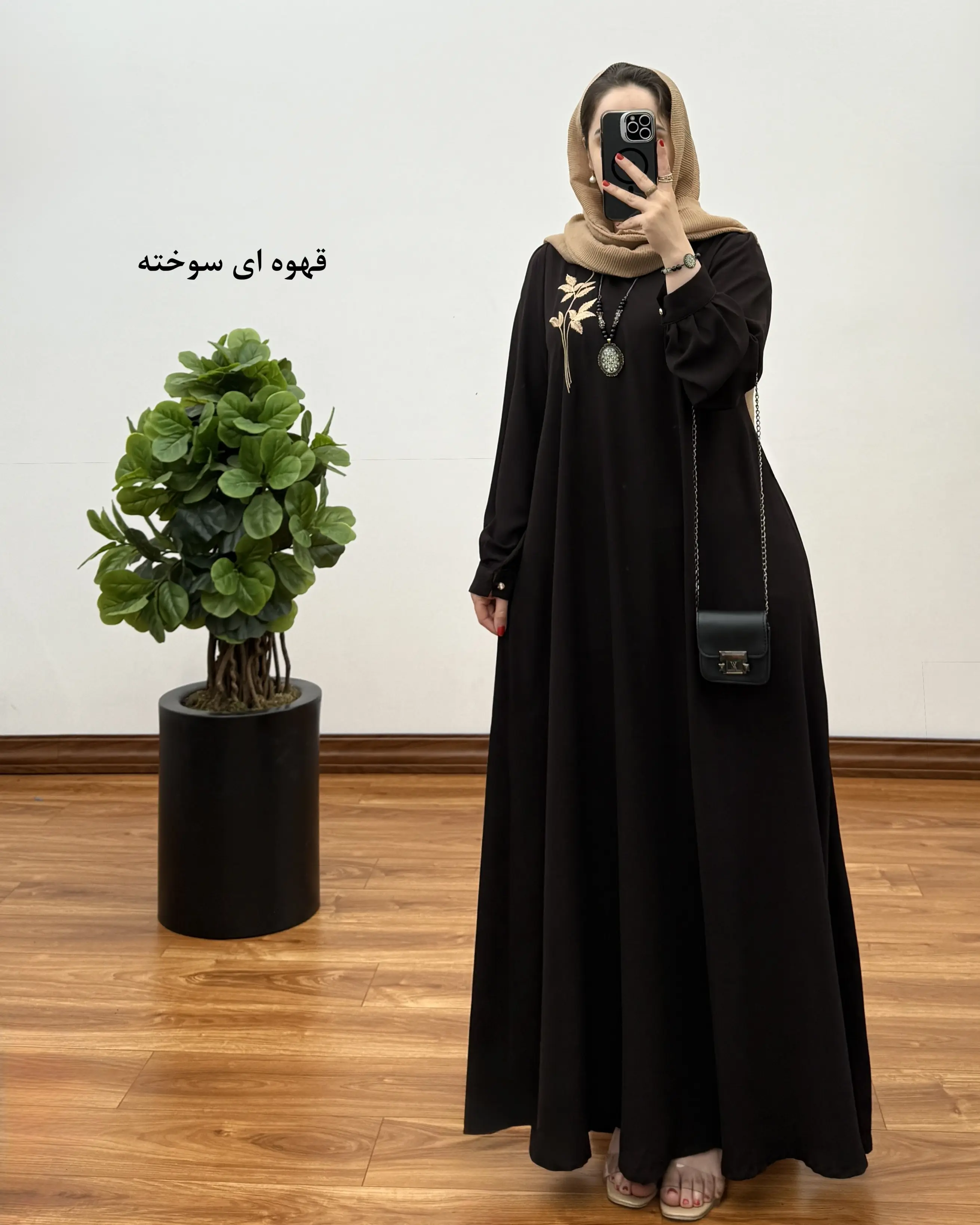 مانتو عبایی مجلسی زنانه مدل شیوا